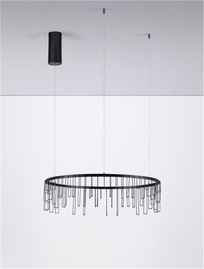 Stellar Suspensie diam 65 cm - Black Chrome Copper [3]