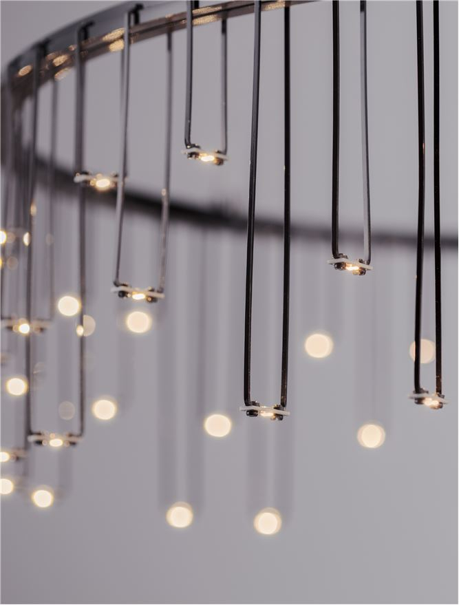 Stellar Suspensie diam 65 cm - Black Chrome Copper [6]