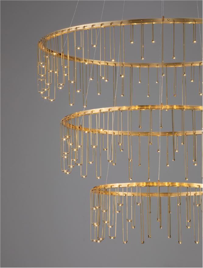 Stellar Suspensie diam 80+65+45 cm Matt Brass Gold Copper [4]