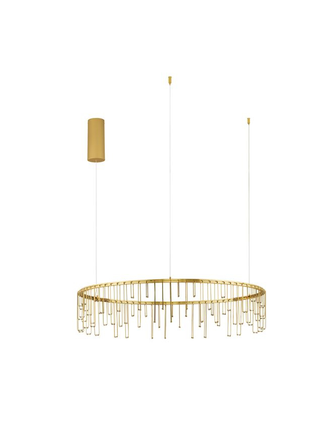 Stellar Suspensie diam 80 cm - Matt Brass Gold Copper- suspensie LED moderna [2]