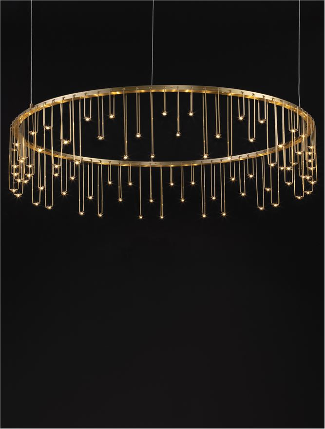 Stellar Suspensie diam 80 cm - Matt Brass Gold Copper- suspensie LED moderna [5]