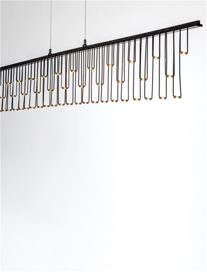 Stellar Suspensie LINIAR 120 cm - Black Chrome Metal [4]