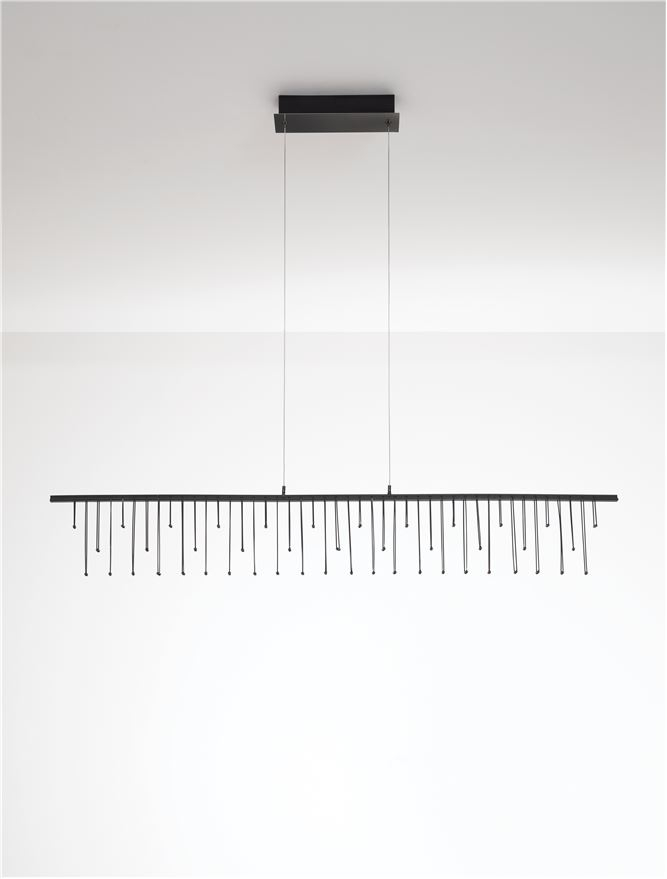 Stellar Suspensie LINIAR 120 cm - Black Chrome Metal [3]