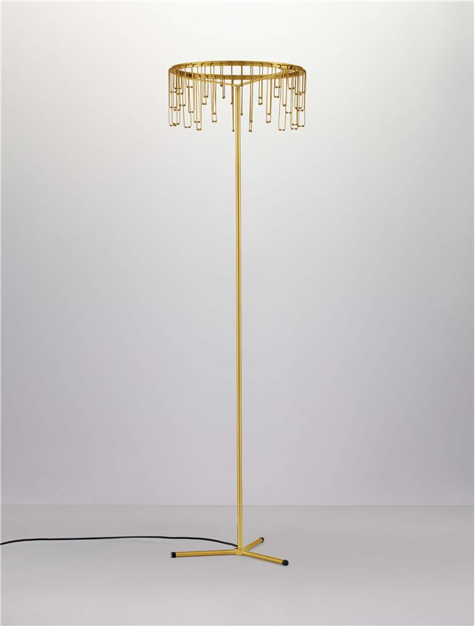 Stellar Lampadar Touch Dimmable Gold Copper Metal [3]
