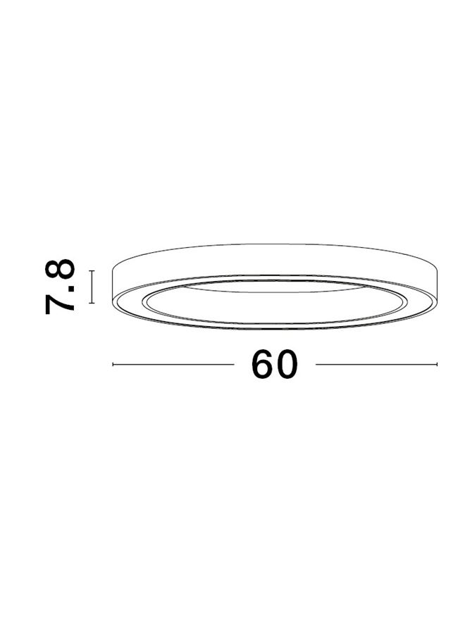 Sting PL 60 Bronze Aluminium - plafoniera moderna LED 3000K [3]