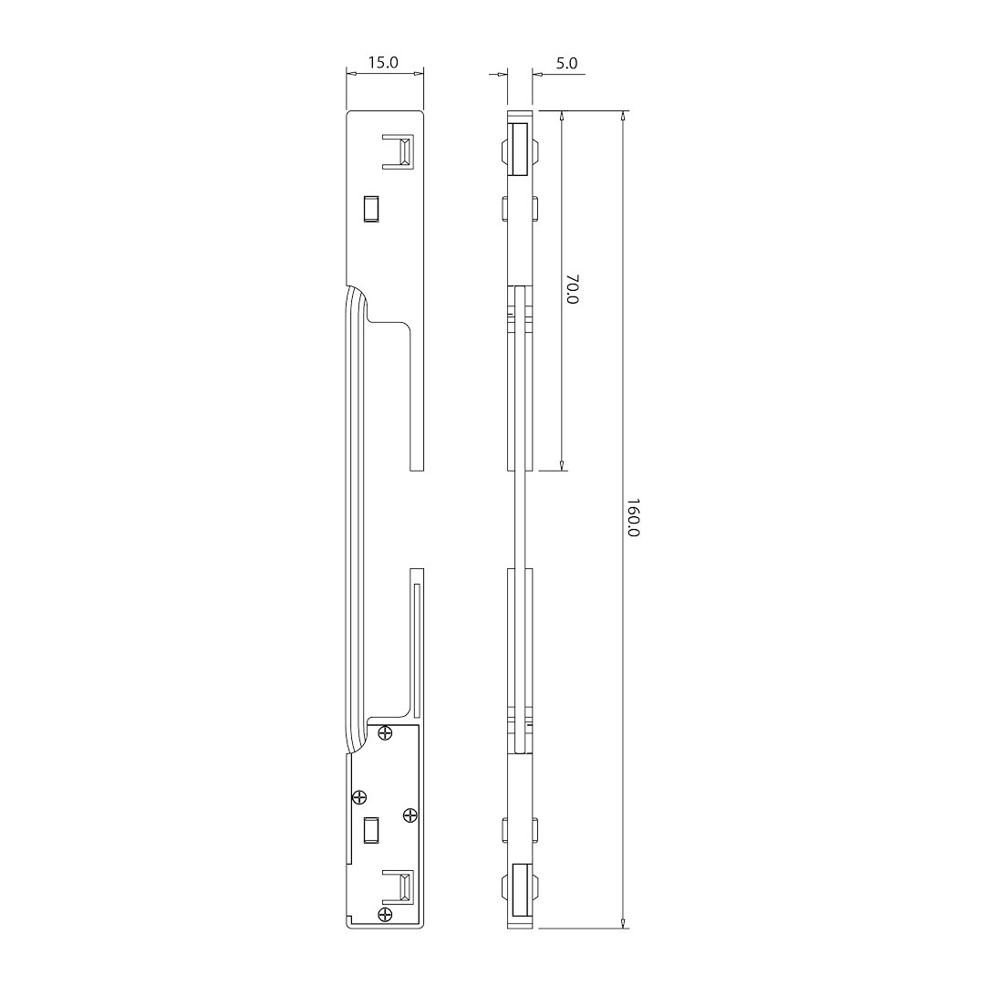 Corner connector magnetic track 5mm [2]