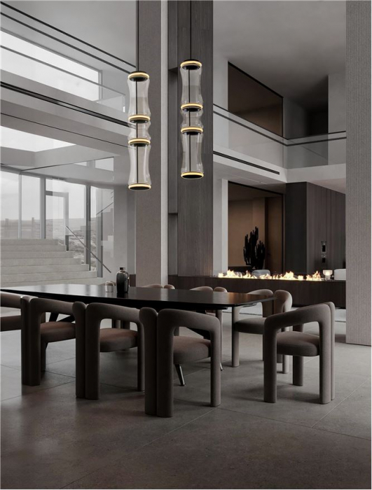 Suspensie ANAPNOE 3L - modern glass - LED Dimmabil [2]