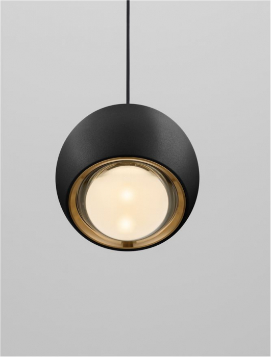 Suspensie moderna LED Conga Black 13W - corpuri de iluminat Nova Luce [4]