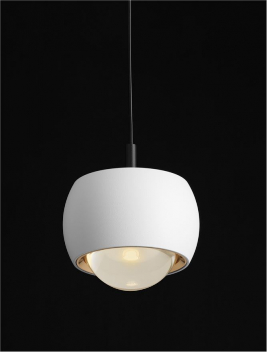 Suspensie moderna LED Conga White 13W - corpuri de iluminat Nova Luce [1]