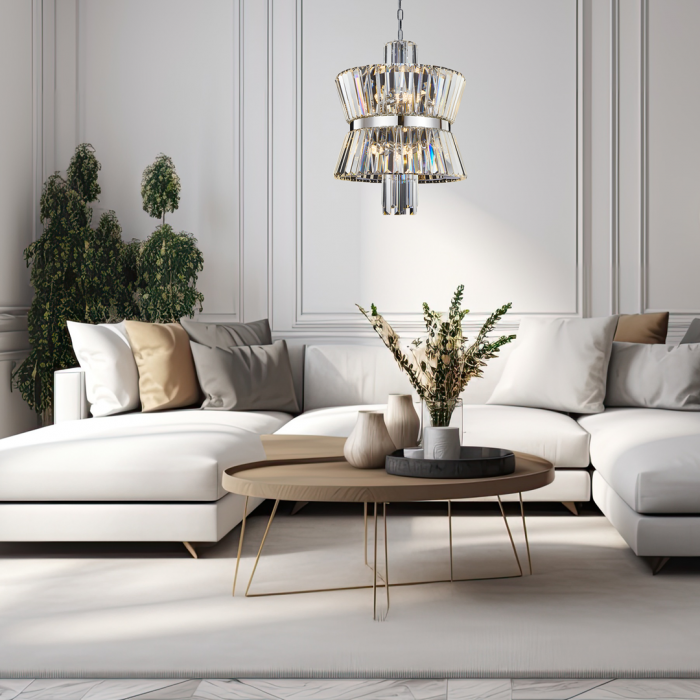 Suspensie Cristal Aurelia CHROME 8xE14 - ML0404 [2]
