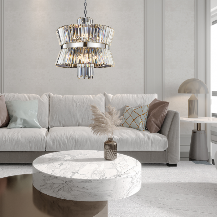 Suspensie Cristal Aurelia CHROME 12xE14 - ML0406 [3]