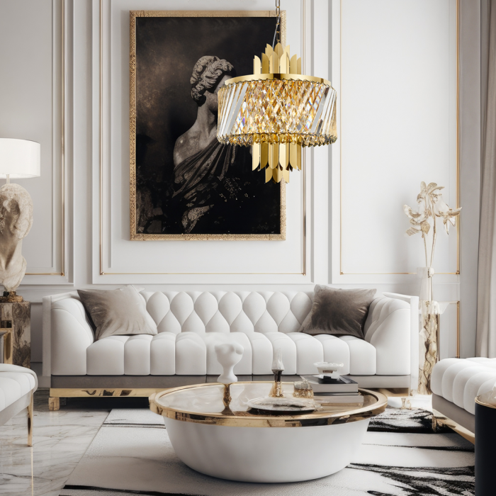 Suspensie Cristal MARGOT GOLD - 6xE14 - Milagro - ML0407 [3]