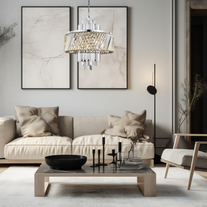 Suspensie Cristal MARGOT Crom - 9xE14 - Milagro - ML0410 [3]