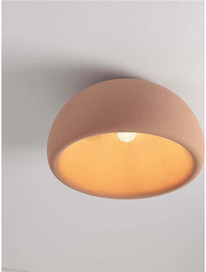 Plafoniera DAVO D50 - Stone Red Polyurethane & Resin [5]