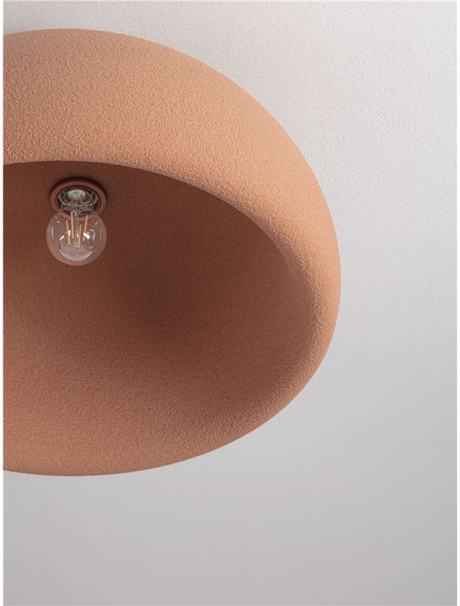 Plafoniera DAVO D50 - Stone Red Polyurethane & Resin [7]