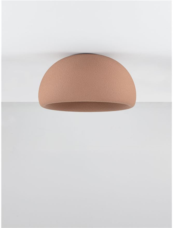 Plafoniera DAVO D50 - Stone Red Polyurethane & Resin [3]