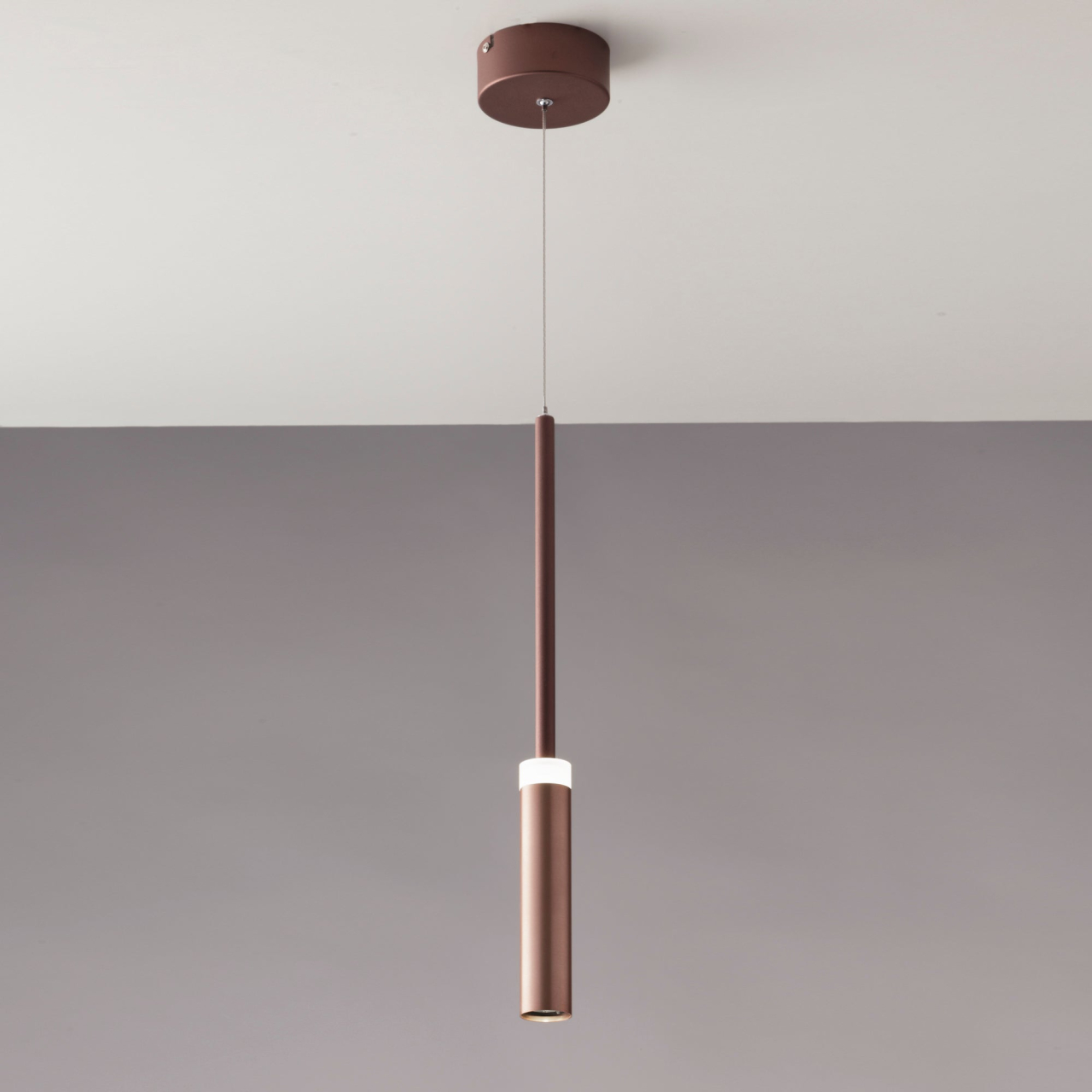 SUSPENSIE LED CANDLE BRONZ 7W 720LM 4000K 140X4X50CM [2]