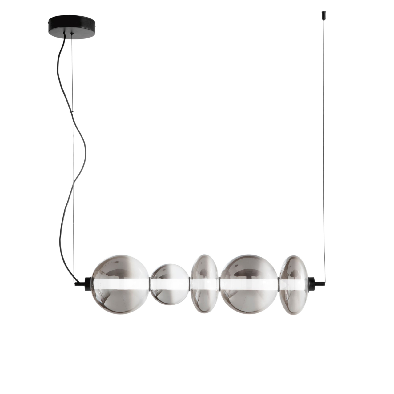 SUSPENSIE LED KEMET NEAGRĂ 40W 4000LM 3000K 20X154,5CM [2]