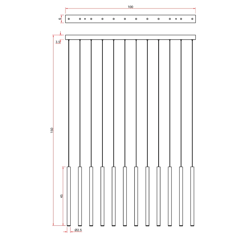 Suspensie LED Maxlight Metalic P0671, multicolor, 12 W, 3000K, IP20 [2]