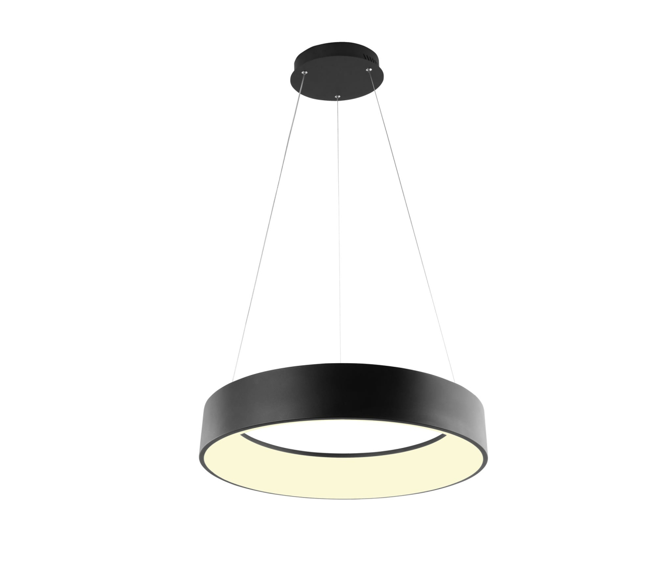 SOSPENSIONE LED NOAH NERA 60W 8000LM CCT 60X10X150CM [4]