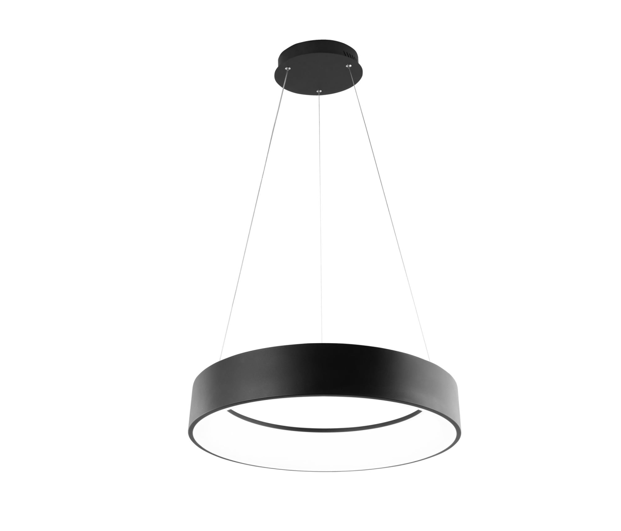 SOSPENSIONE LED NOAH NERA 60W 8000LM CCT 60X10X150CM [2]