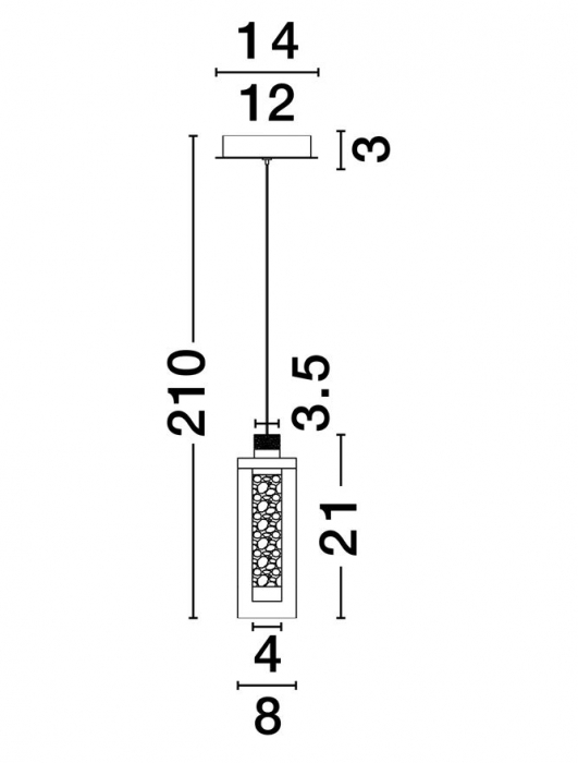 Suspensie LUNE SP1 - suspensie moderna LED [5]