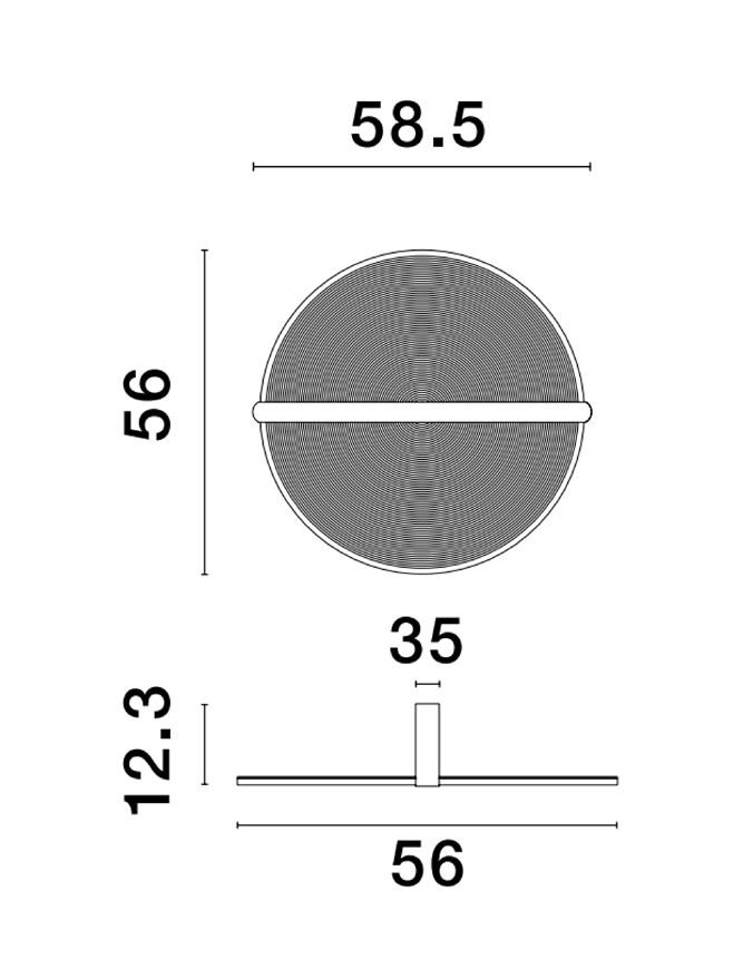 Plafoniera  Noah 37W  - plafoniera moderna LED [3]