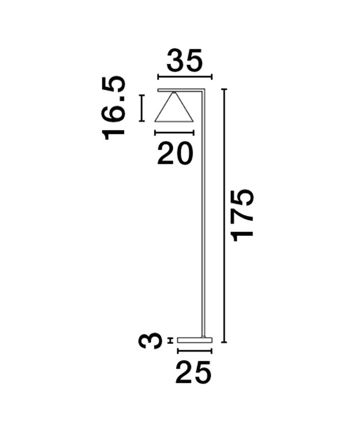 SWAY veioza - 9501236 - Brass Metal [4]