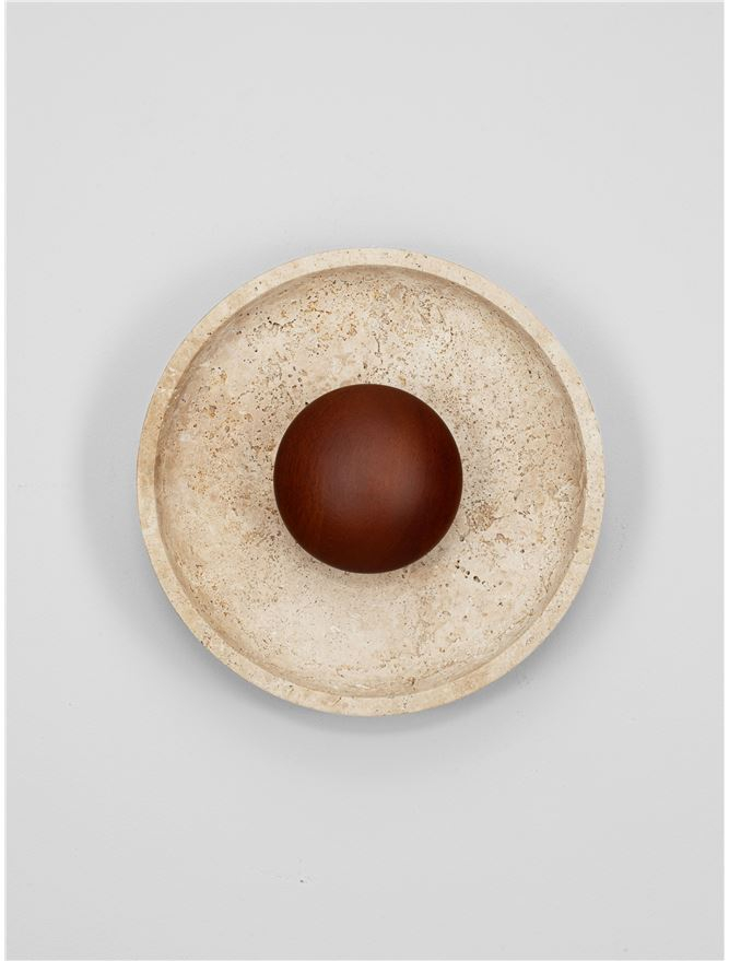 Tavo AP1 - Yellow Travertine & Wood Aplica [3]