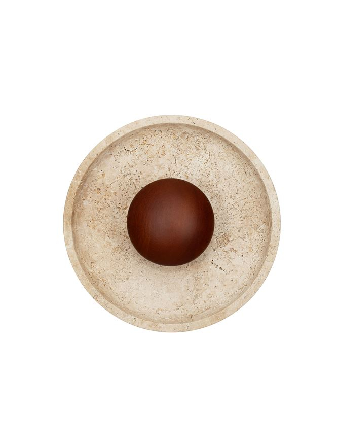 Tavo AP1 - Yellow Travertine & Wood Aplica [2]