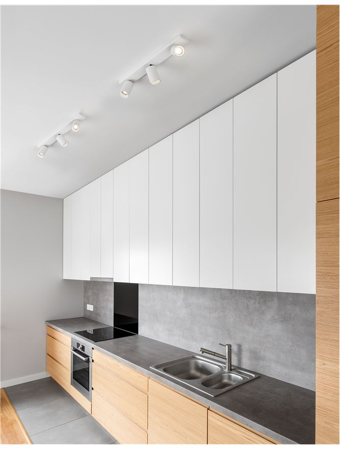 TOD plafoniera - 9012301 - Sandy White Aluminium Adjustable [1]
