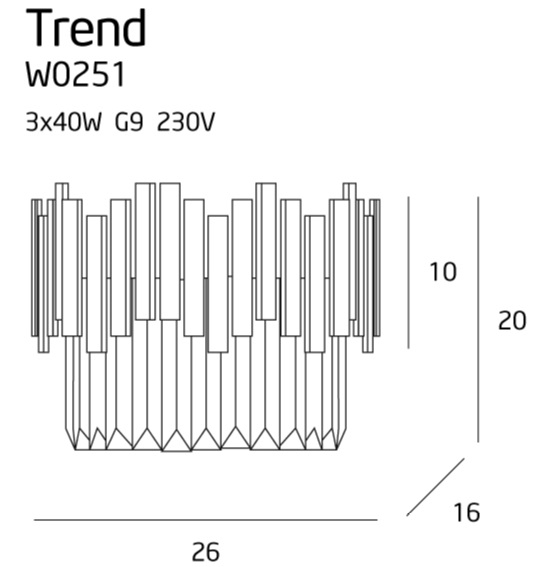 APLICA MODERNA TREND W0251 - MAX LIGHT [3]
