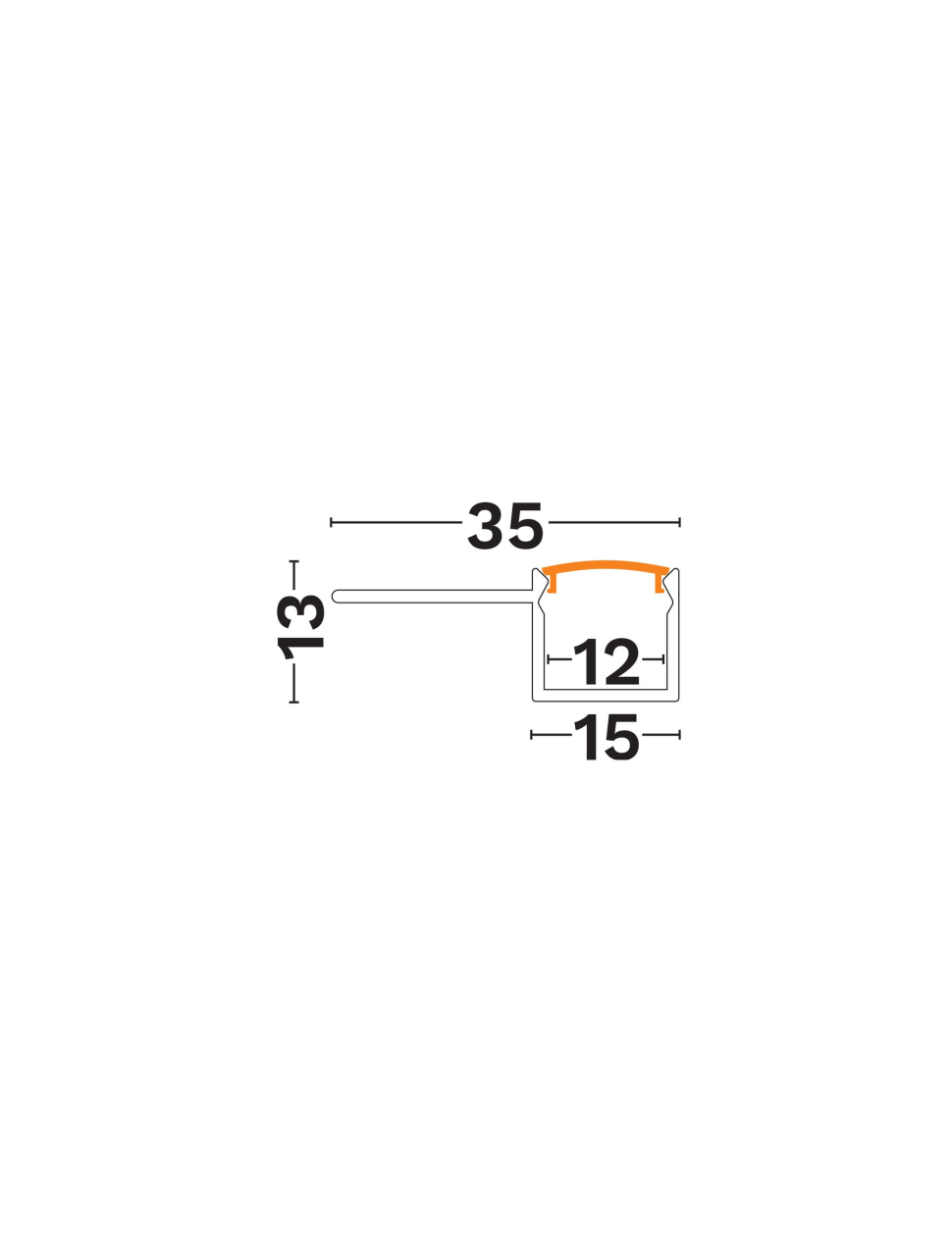 Trimless-Aluminium Profile-15x13TOneside [2]