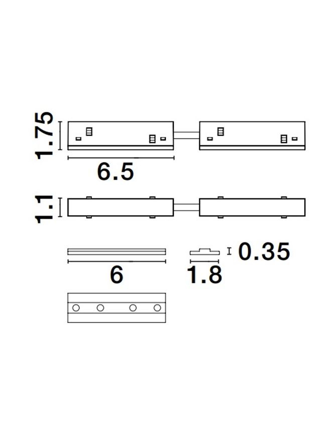 Ultra Slim - conector liniar mecanic si electric DALI [2]