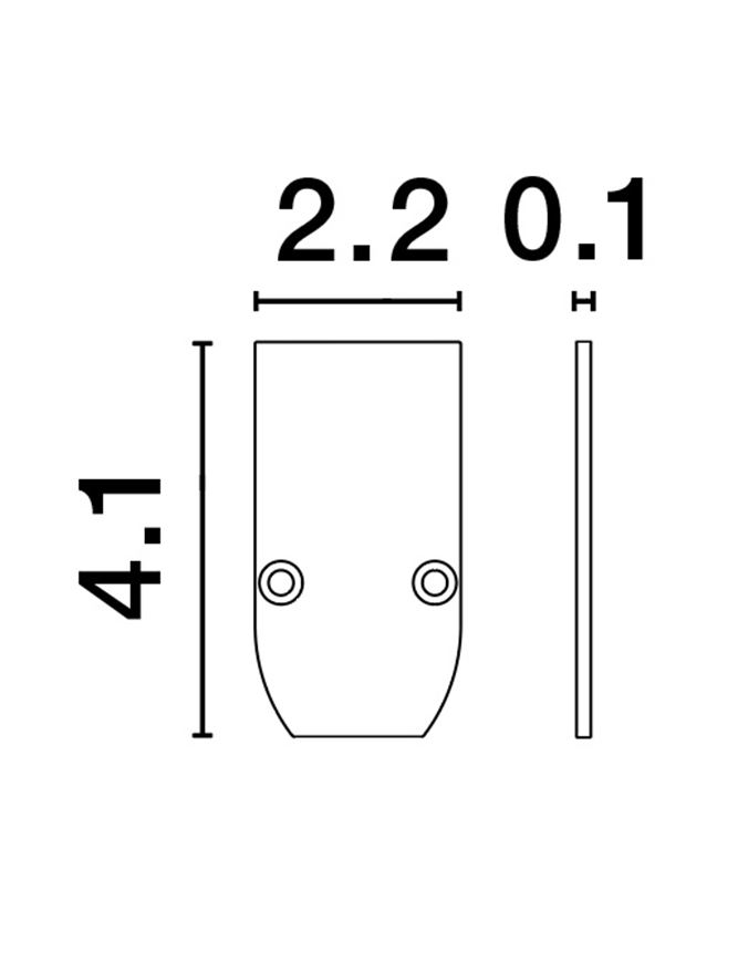 Ultra Slim - capac terminal pt sina aplicata/suspendata [2]