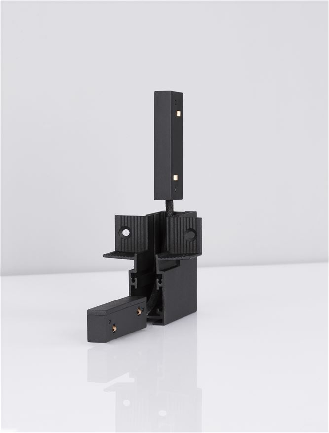 Ultra Slim - conector vertical 90 grade (electric si mecanic) pentru sina magnetica fara bordura [1]
