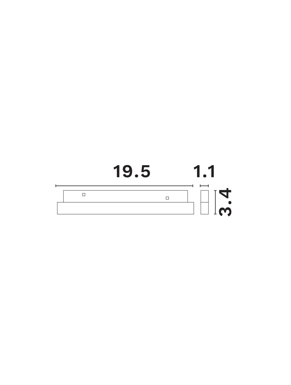 Ultra Slim Magnetic B30-12W-Dali-195.5*11*34.3mm [3]