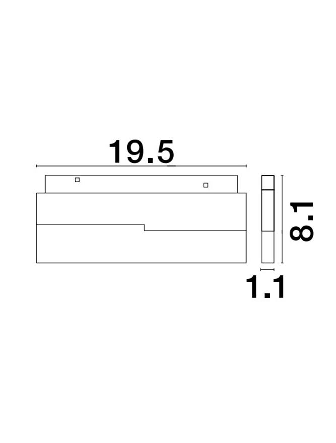 Ultra Slim - proiector liniar orientabil 12W - sina magnetica [2]