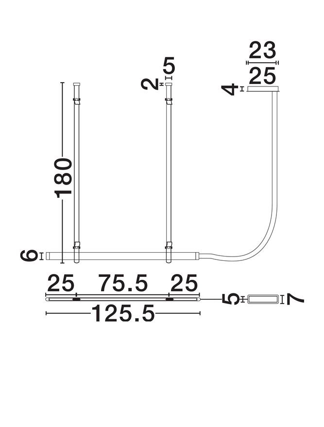 Valley - sp line 125 - suspensie alabaster [8]