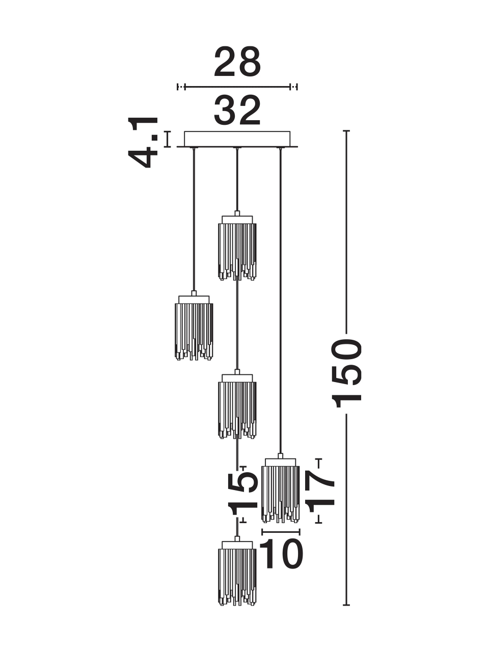 VANCE 1 gold - suspensie moderna [8]