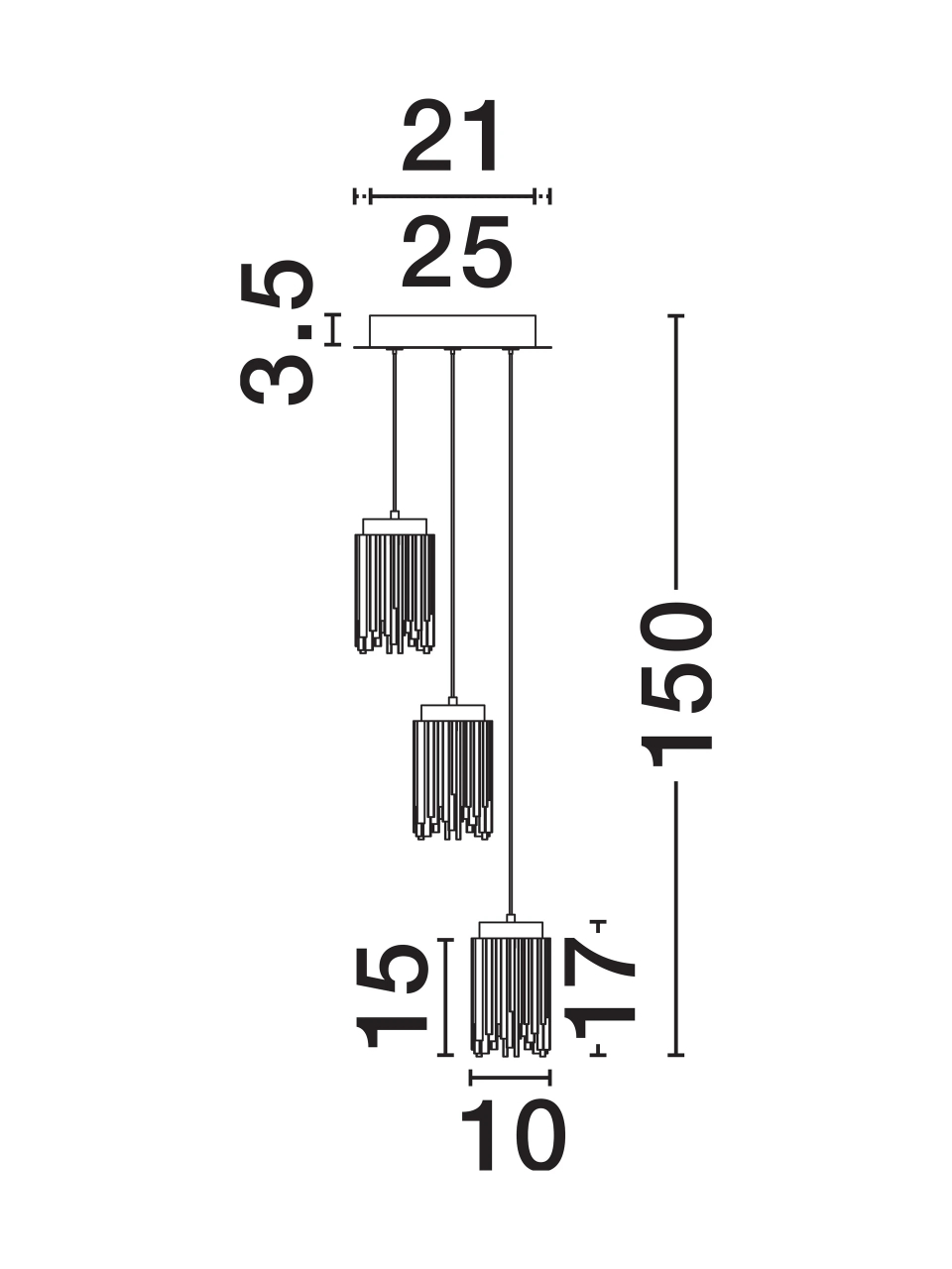 VANCE 1 gold - suspensie moderna [7]