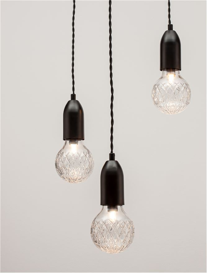 VEDA suspensie SP3 - 9536418 - Black Metal & Clear Glass [6]
