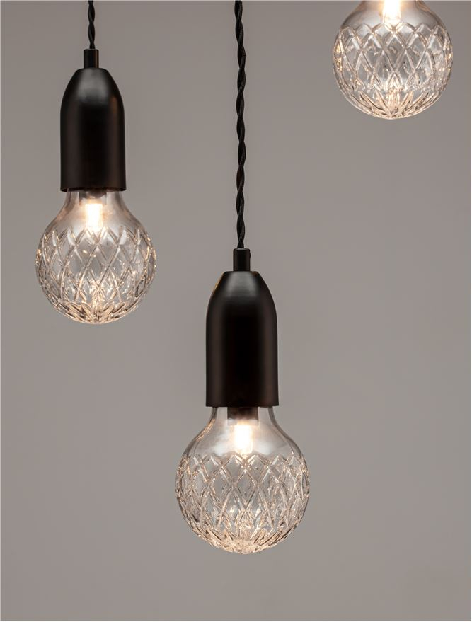 VEDA suspensie SP3 - 9536418 - Black Metal & Clear Glass [7]
