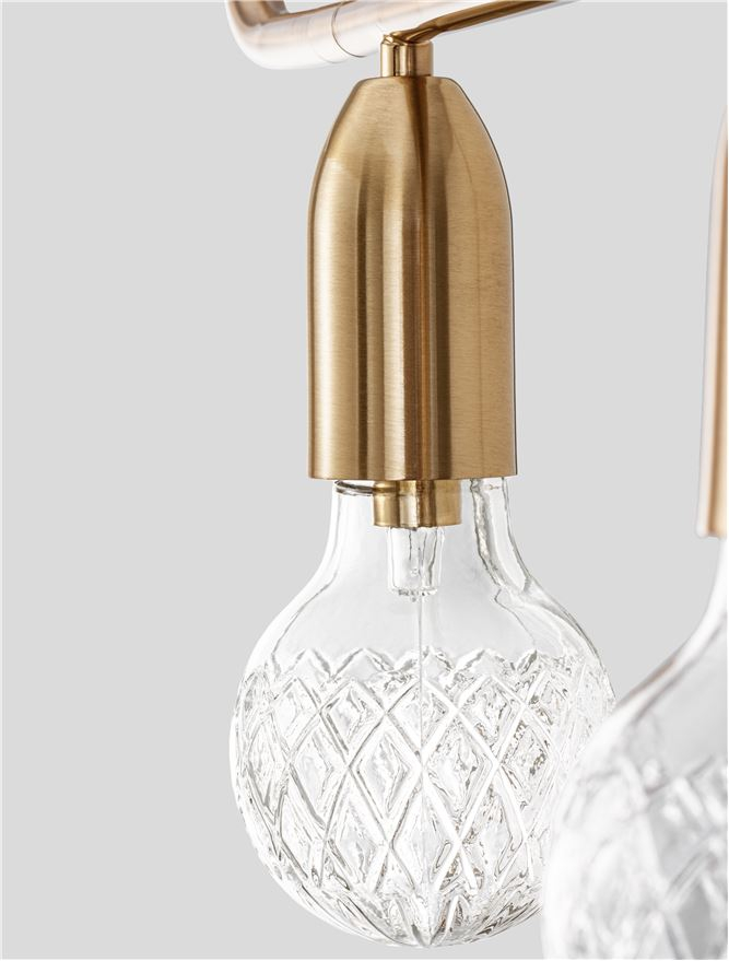 VEDA suspensie SP5 - 9536415 - Brass Metal & Clear Glass [8]