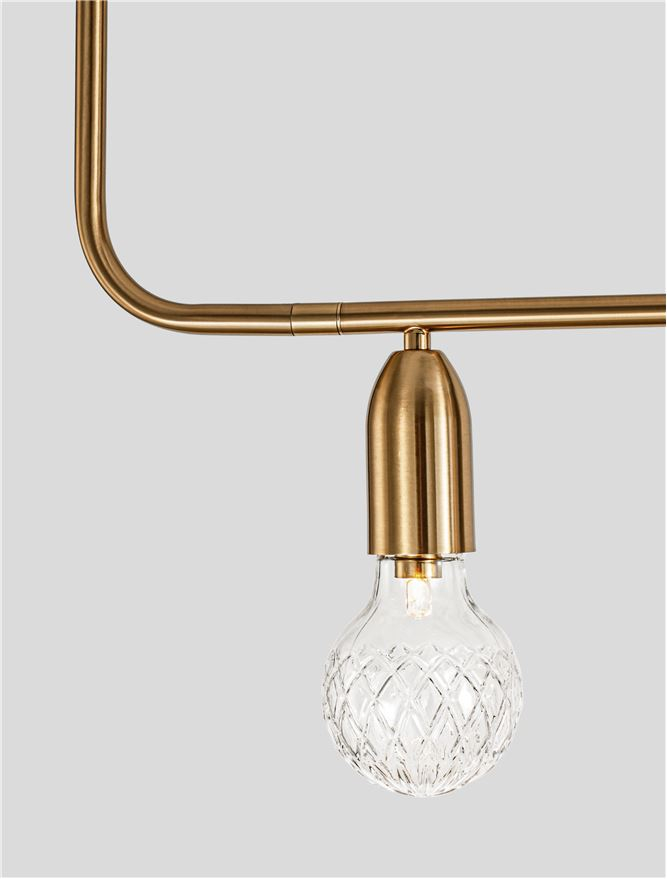 VEDA suspensie SP5 - 9536415 - Brass Metal & Clear Glass [5]