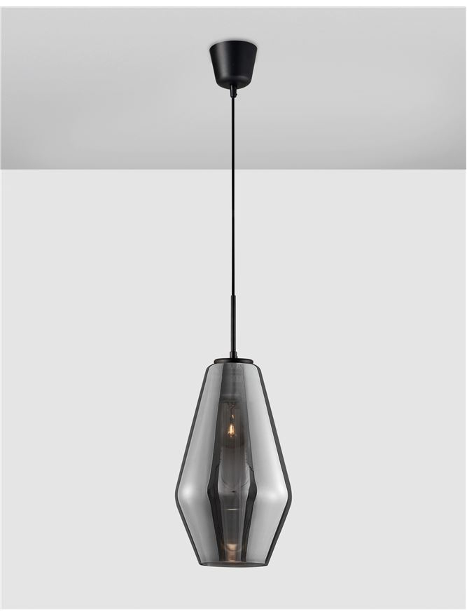 VEIRO suspensie SP1 - 9724101 - Chrome Glass Black Metal Black Fabric Wire [4]