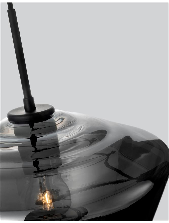 VEIRO suspensie SP1 - 9724141 - Chrome Glass Black Metal Black Fabric Wire [5]