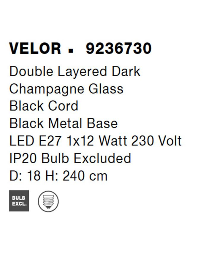 Velor SP1 Champagne Glass - suspensie moderna [8]