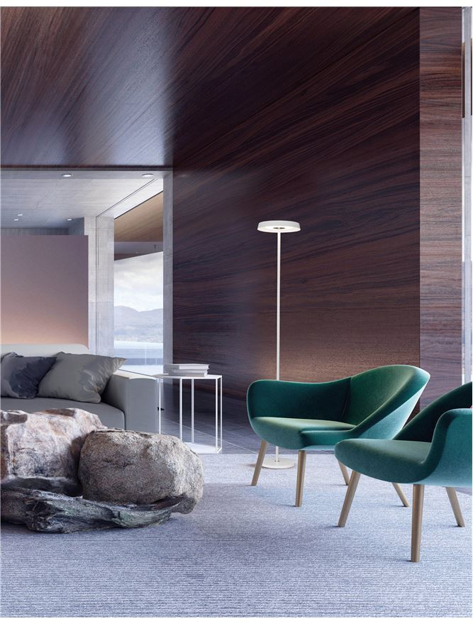 VITI lampadar - 9155181 - Sandy White Aluminium & Acrylic [1]