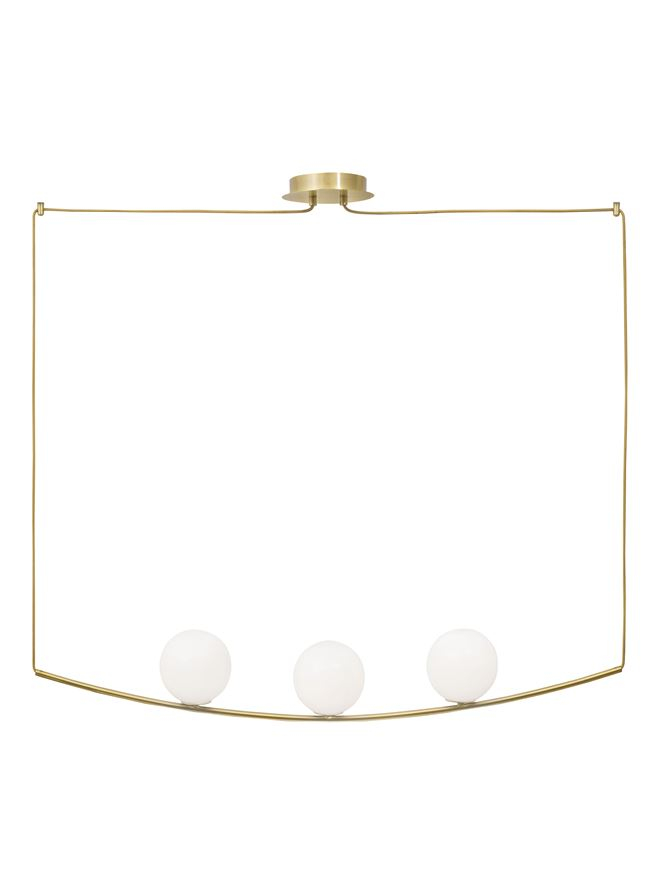 VITTON SP3 - 8279602 - Brass Metal White Glossy Glass Brass Fabric Cable [2]